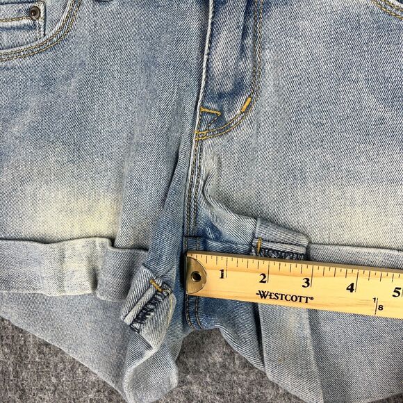 BDG Shorts Womens 26 Jeans Stretch Cut-Off USA Bottoms 3" Denim‎ Biker - Picture 7 of 9